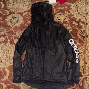 Adidas hooded wind breaker jacket
